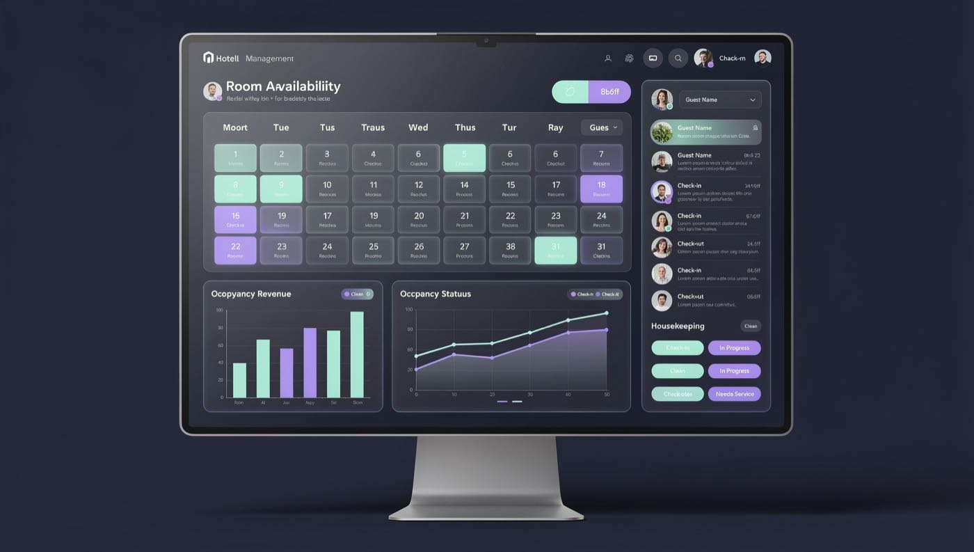 سیستم مدیریت هتل UI
